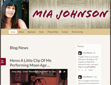 Tablet Screenshot of miajohnson.net